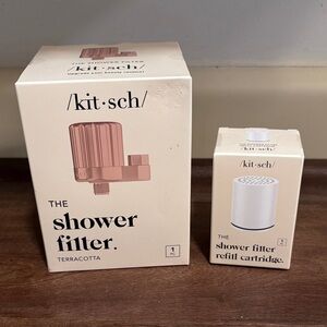 Kitsch Terracotta Shower Filter with Refill Cartridge